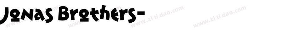 Jonas Brothers字体转换